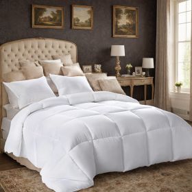 All-polyester Brushed Single Quilt Core Lattice Quilting With Microfiber Filling,  Suitable For All Seasons, Down Quilt Alternative, Breathable A (Option: 229cmX229cm 2pcs)